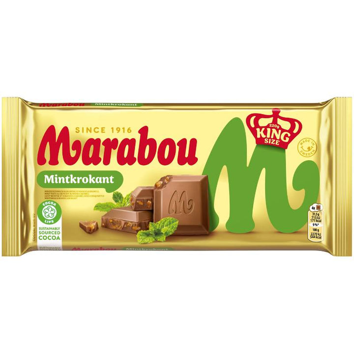 Marabou Tafel Mintkrokant - 220g