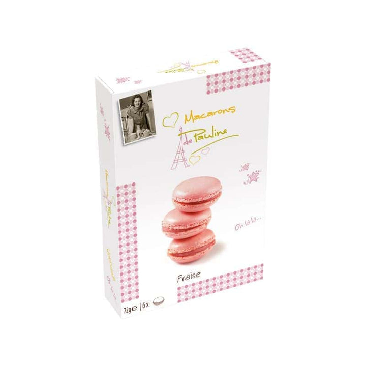 Macarons de Pauline - französisches Baisergebäck - erdbeer