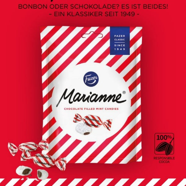 Fazer Marianne Minzbonbon mit Schokoladenfüllung - 120g