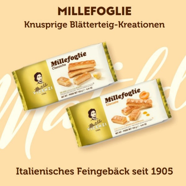 Vicenzi Millefoglie di Matilde Blätterteigstangen - 125g