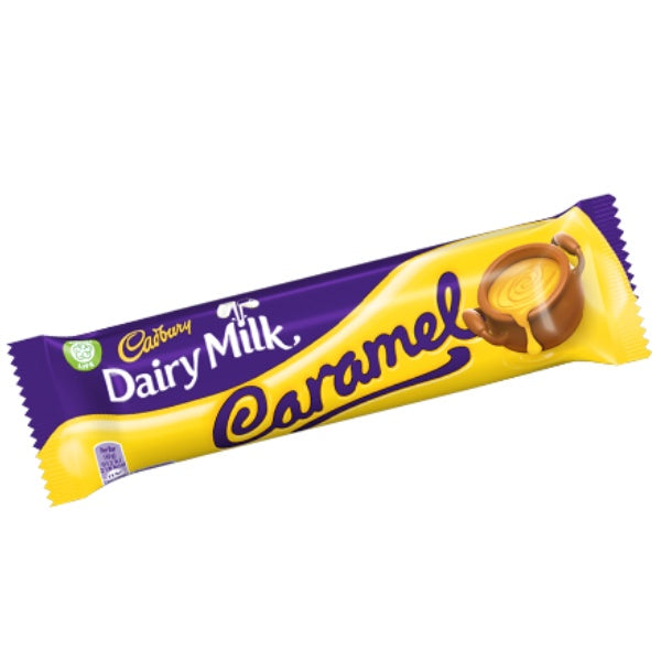 Cadbury Dairy Milk Riegel - Caramel - Schokoladen-Snack für unterwegs - 4er Pack (4 x 37g)
