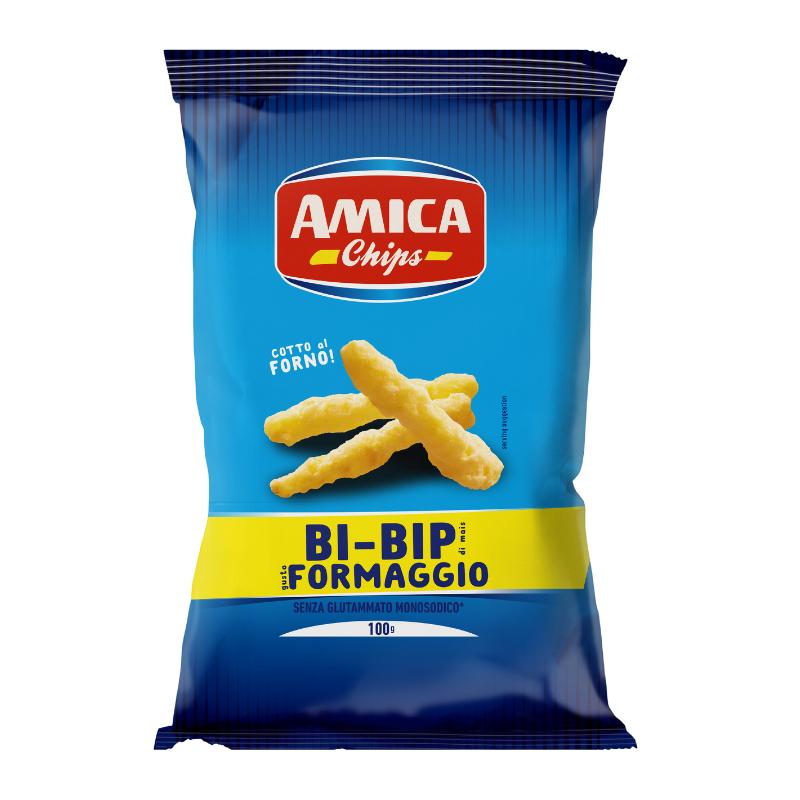 Amic Bi-Bip: Der Käsesnack aus Italien - Italienischer Maissnack mit Käsegeschmack