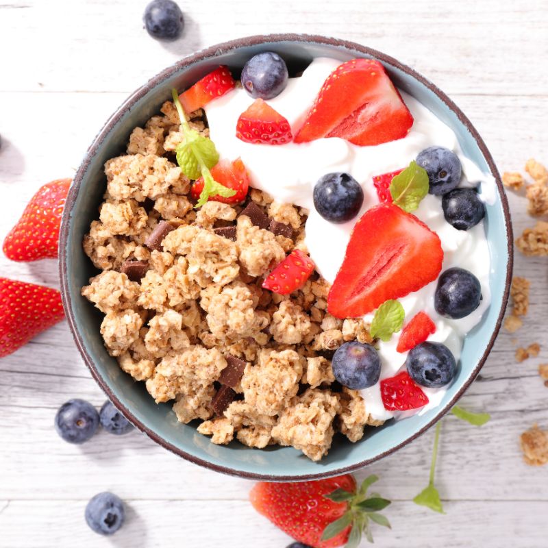 Der Tag beginnt mit einem leckeren Frühstück wie z.B. mit einem Weetabix Müsli