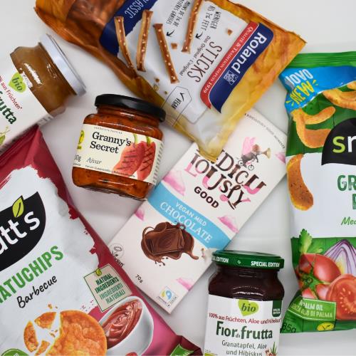 Finde eine große Auswahl veganer Snacks und Süßigkeiten auf Veritastii.de
