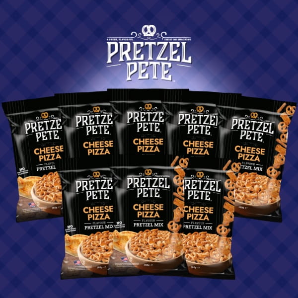 Pretzel Pete Brezel Mix Cheese Pizza - 8x160g