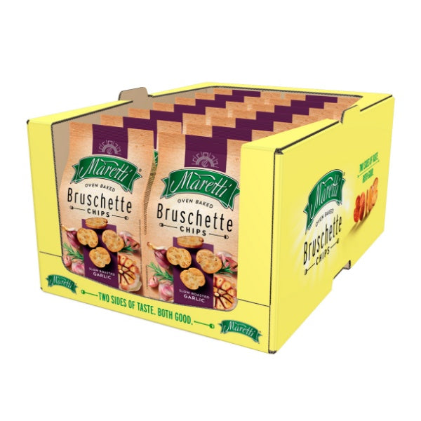 Karton Maretti Bruschette Brotchips Slow Roasted Garlic - (14x150g)