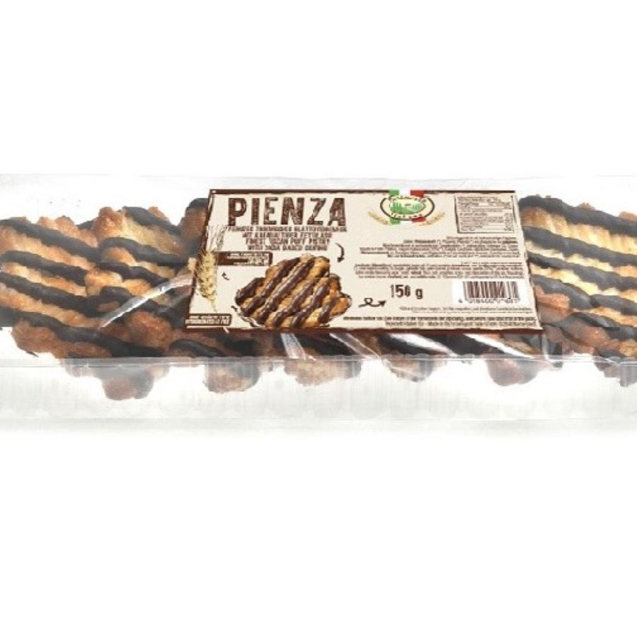 Packung Pasticceria Italiana Blätterteiggebäck Siena (180g) mit italienischem Gebäckmix aus zartem Blätterteig – goldbraun gebacken und liebevoll verpackt.