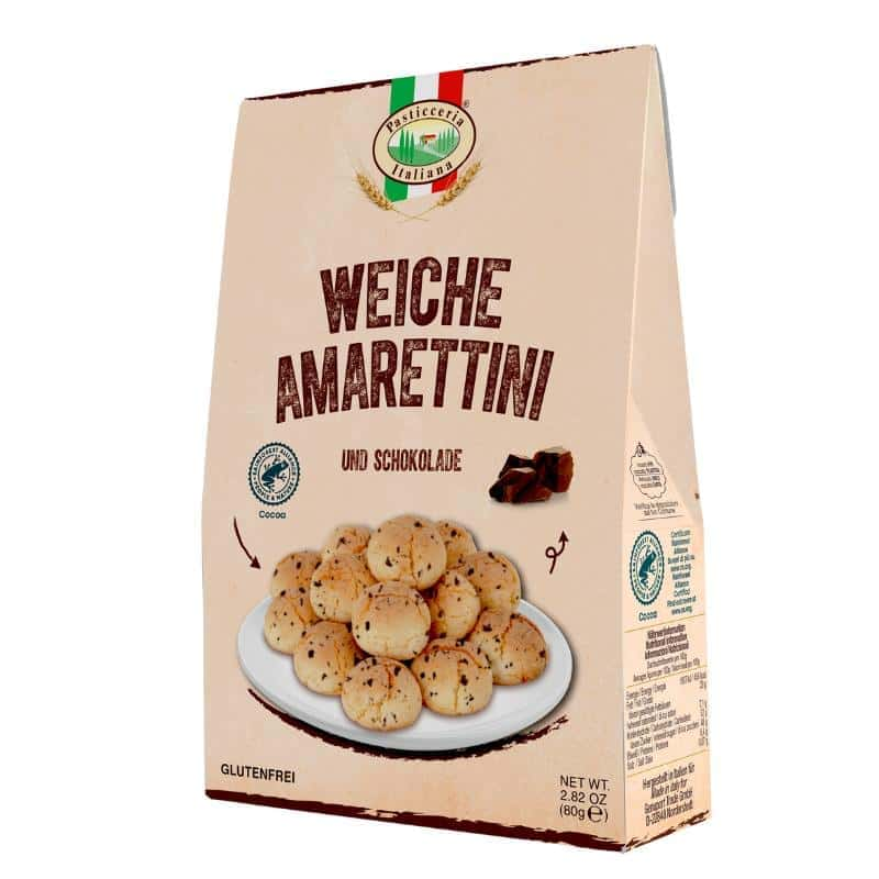 Pasticceria Italiana: Weiche Amaretti mit Schokolade 