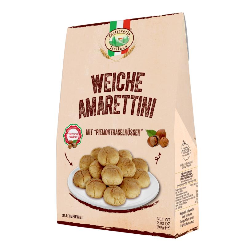 Pasticceria Italiana: Weiche Amaretti mit Haselnuss