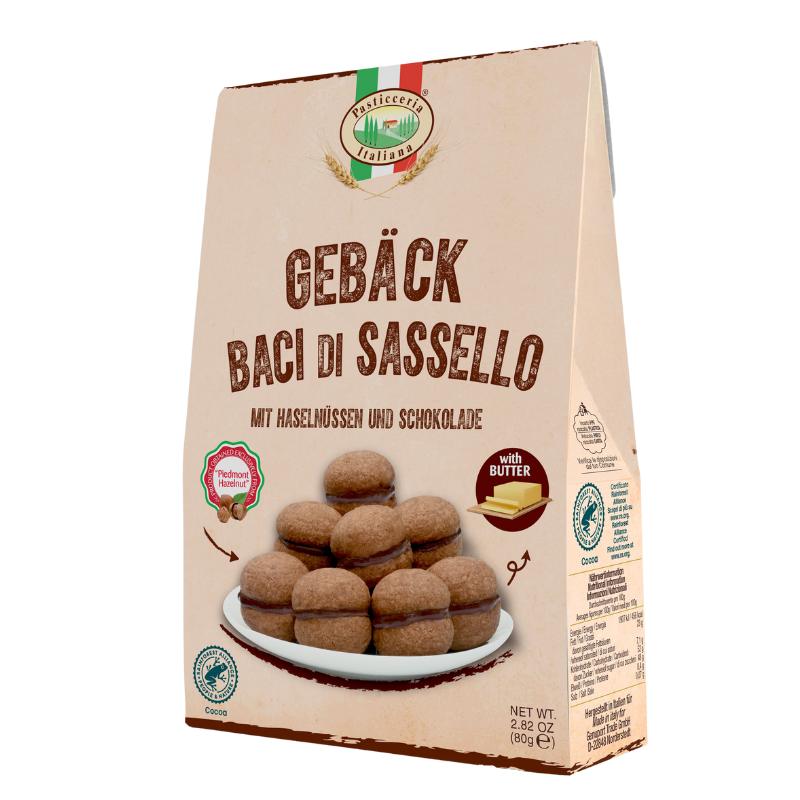 Pasticceria Italiana Baci di Sassello - Haselnuss Schokolade Kekse
