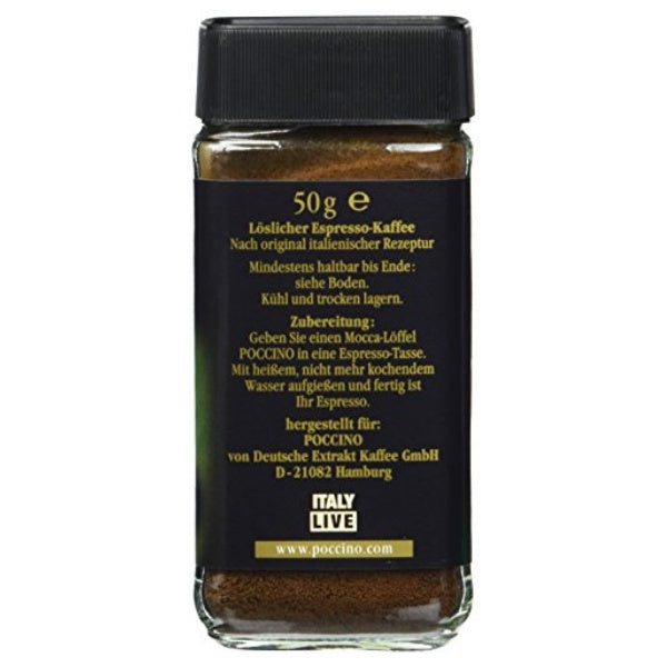 Poccino Instant Espresso Glas - 50g