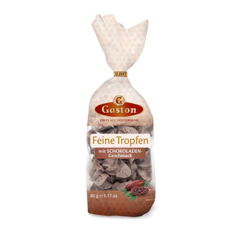 Gaston - Feine Mini-Tropfen - Schaumzucker-Gebäck in drei köstlichen Sorten - Schokolade