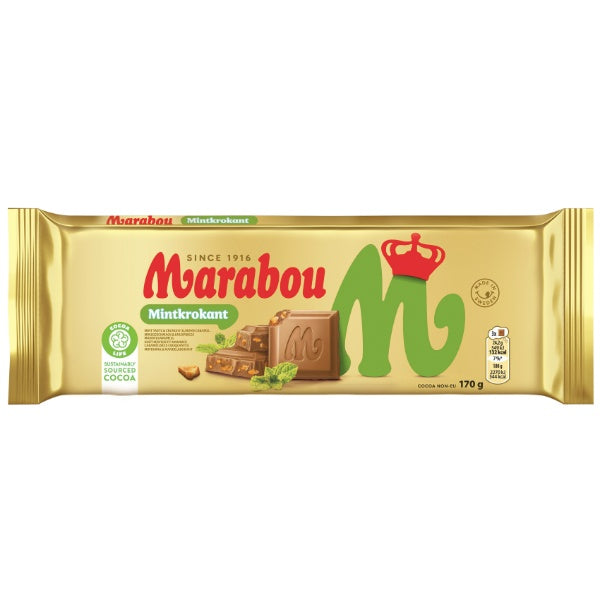 Marabou Tafel Mintkrokant Schokolade - 170g