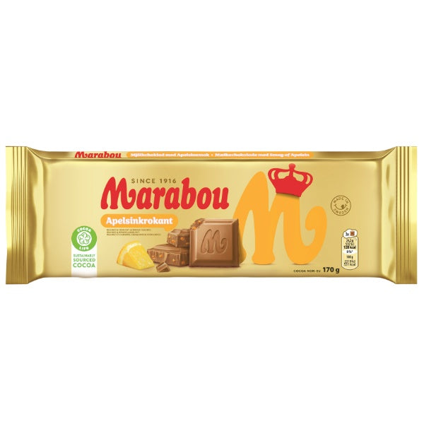 Marabou Tafel Apfelsine Krokant Schokolade - 170g