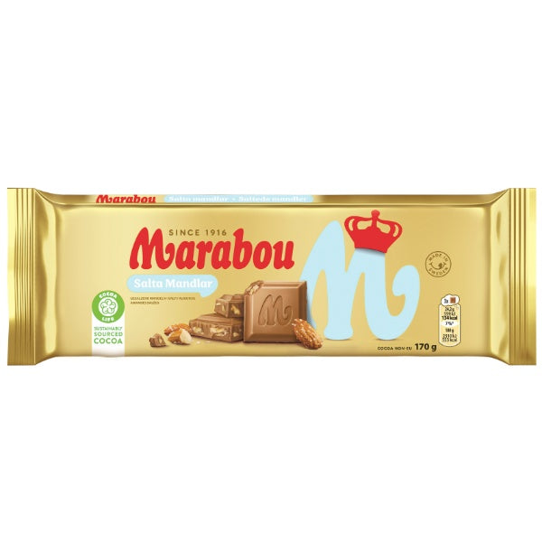 Marabou Tafel Salz-Mandel Schokolade - 170g