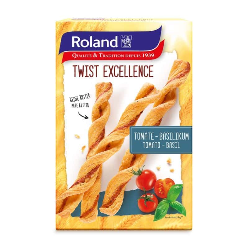 Roland Twist - Gebäckstangen mit Tomate-Basilikum | 100g