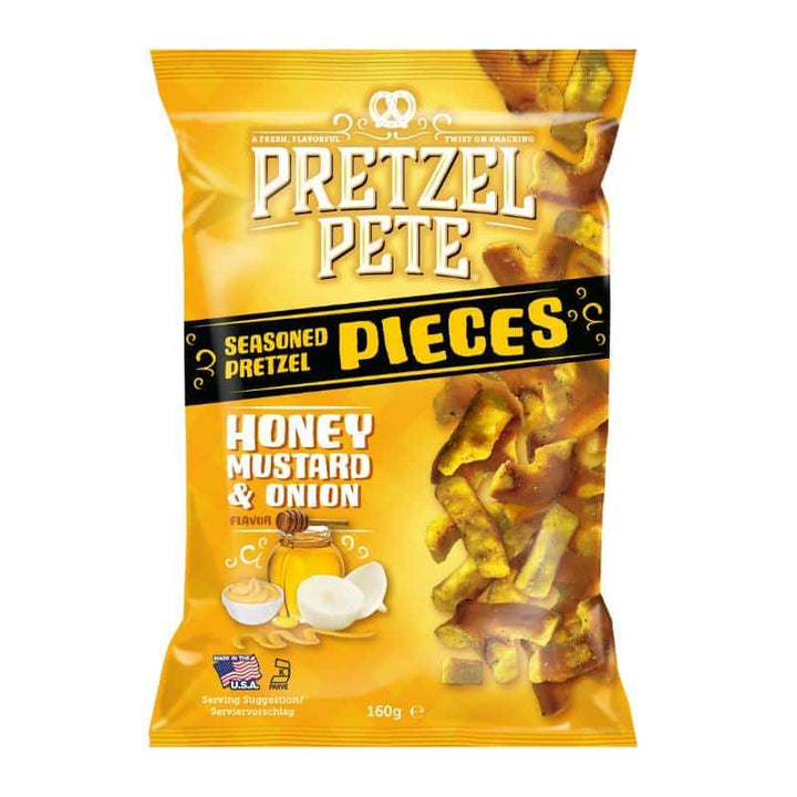 Pretzel Pete Pieces Honey Mustard Onion - 160g