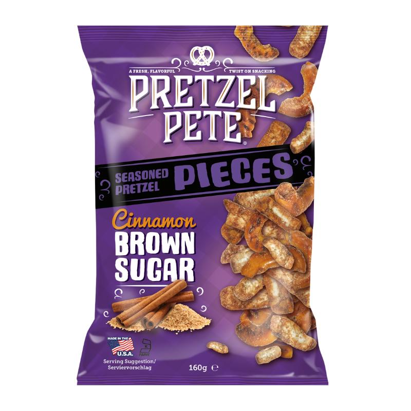 Pretzel Pete Pretzel Pieces - der leckere Snack aus den USA mit Zim Zucker Geschmack
