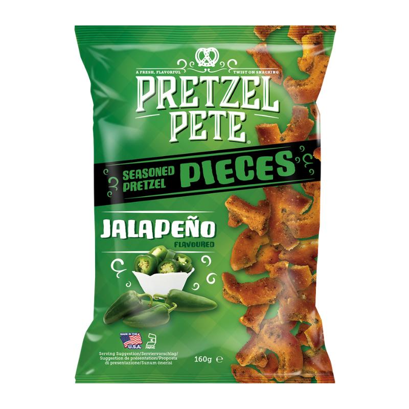 Pretzel Pete Pretzel Pieces - der leckere Snack aus den USA mit Jalapeno Geschmack