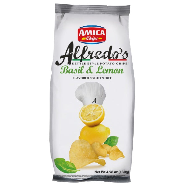 Amica Alfredo's Chips Lime & Basil - 130g