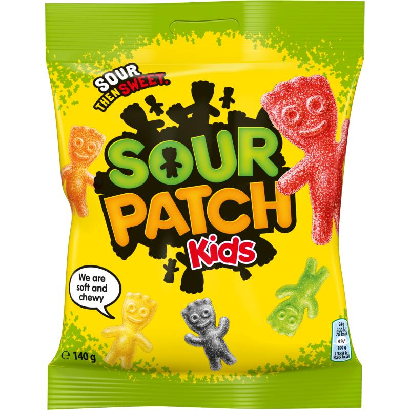 Entdecke Sour Patch Kids 140g: Der perfekte Mix aus sauer und süß für einzigartige Geschmacksmomente. Ideal für Fans von US-Süßigkeiten.