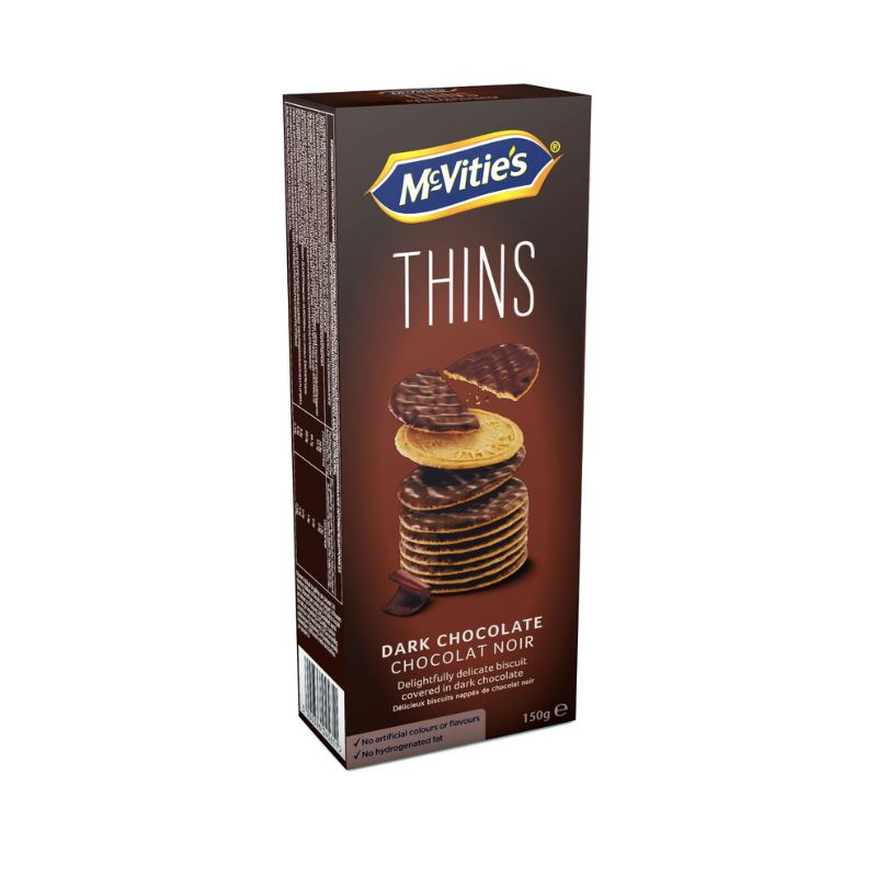 McVitie’s THINS - knusprig-dünn und lecker schokoladig - Dark Chocolate