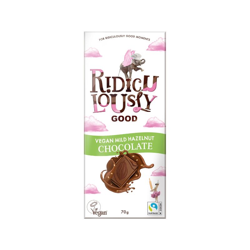 Ridiculously Good - Vegane Schokolade - Vegan Mild Hazelnut - 70g