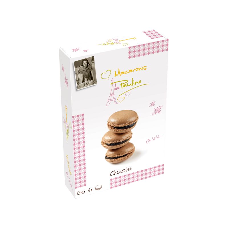 Macarons de Pauline - französisches Baisergebäck - Schokolade