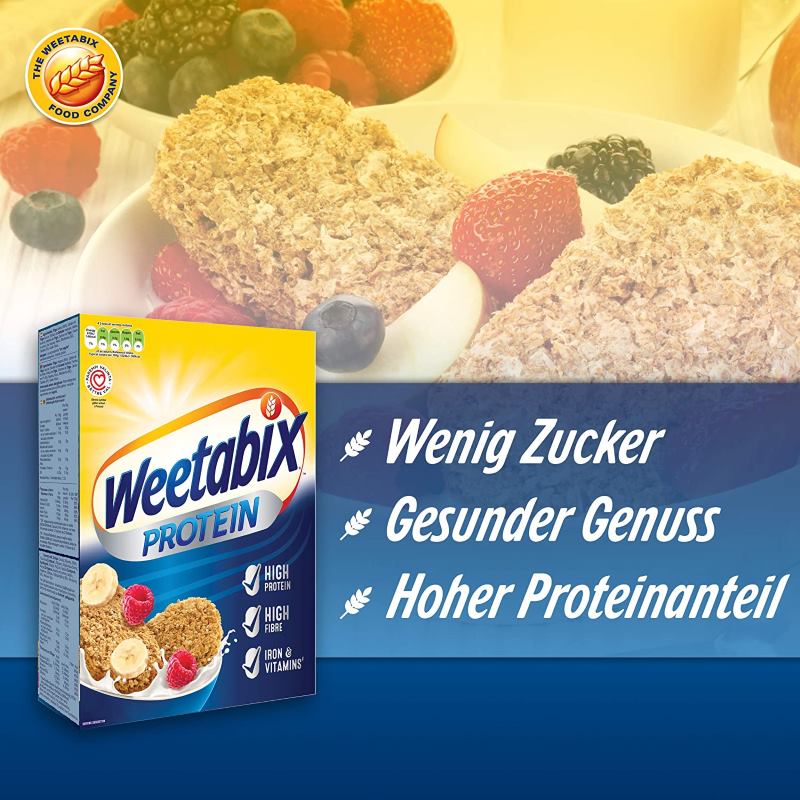 Weetabix Protein Frühstückscerealien 440g - Cerealien mit viel Eiweiß und Ballaststoffen USP
