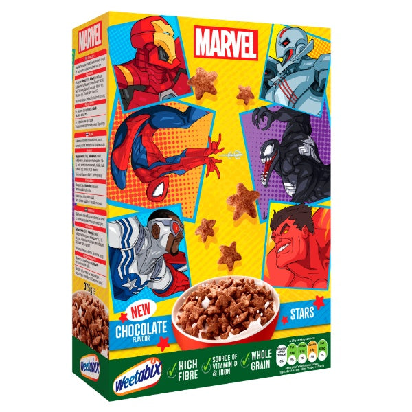 Weetabix Marvel Chocolate Stars Cerealien - 375g
