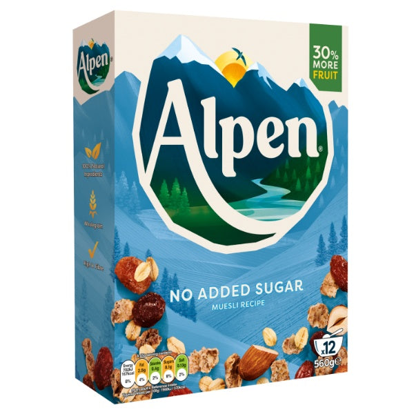 Weetabix Schweizer Alpen Müsli ohne Zucker - 560g
