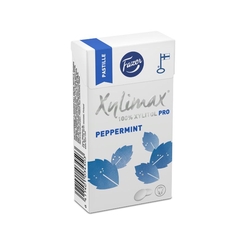 Fazer Xylimax Pfefferminz 38g - Zahnfreundliche Pfefferminzpastillen