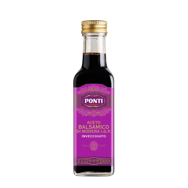 Ponti Aceto Balsamico di Modena IGP Invecchiato - Hochwertige Essigspezialitäten - 100ml