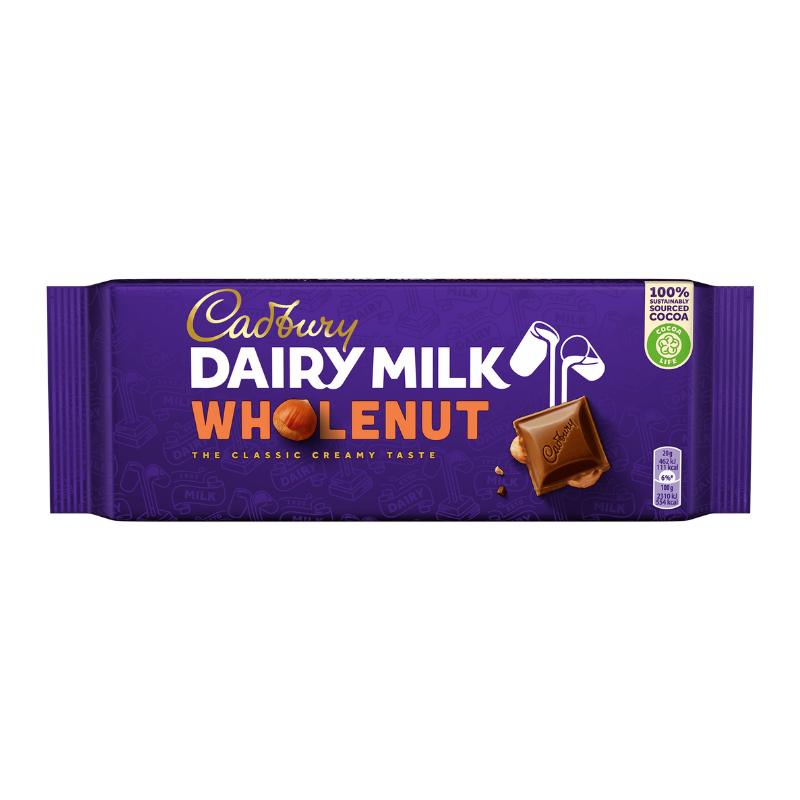 Cadbury Schokolade Wholenut - Englische Schokolade mit Biss