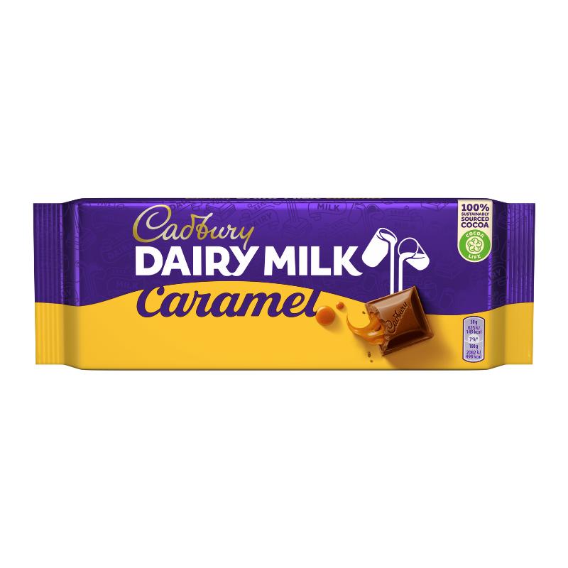 Cadbury Dairy Milk Schokolade - Britische Schokolade mit Karamell-Creme-Füllung