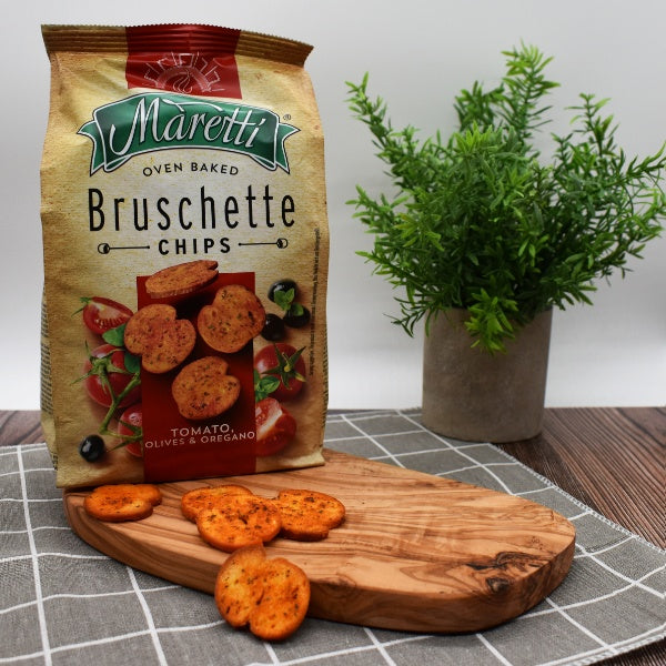 Maretti Bruschette Brotchips Tomato, Olives & Oregano - 150g