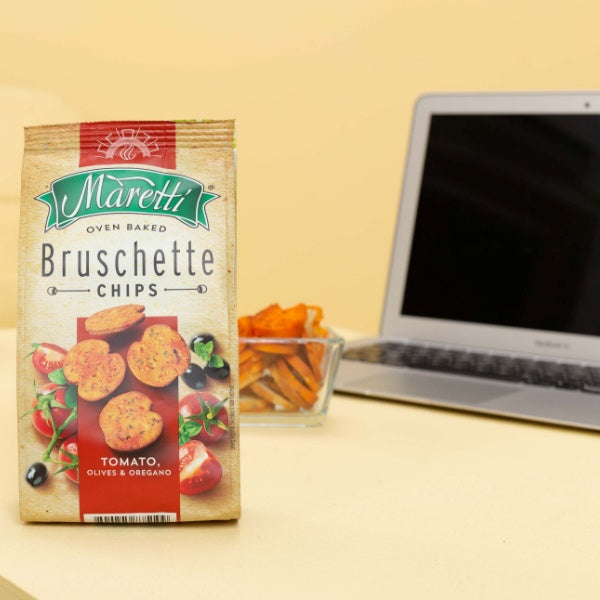 Maretti Bruschette Brotchips Tomato, Olives & Oregano - 150g