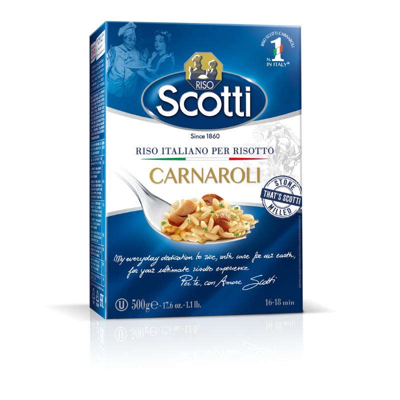 RISO Scotti - Premium Reis für Risotto Carnarol 500g