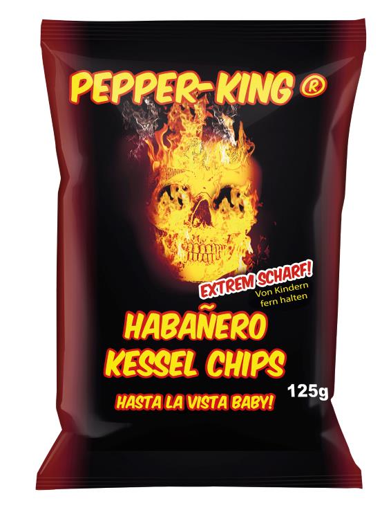 XOX Pepper-King Habanero Kessel-Chips - 125g