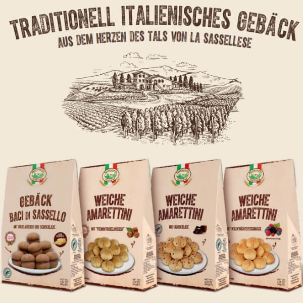 Amaretti mit Schokolade von Pasticceria Italiana - 80g (SONDERPREIS MHD 30.06.2026)