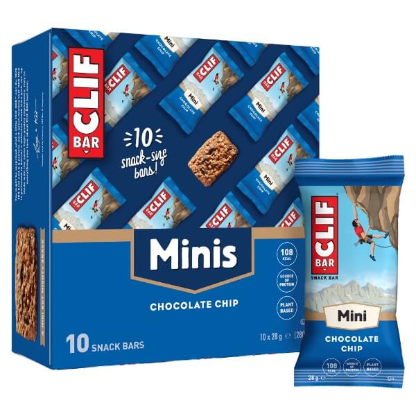 CLIF BAR Mini Riegel Chocolate Chip 10 Riegel je 28g in einer Verpackung