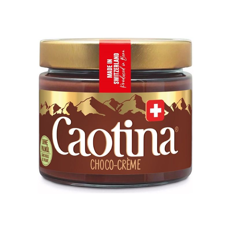 Caotina Creme - Schokoaufstrich mit Schweizer Schokolade im Glas - 300 g
