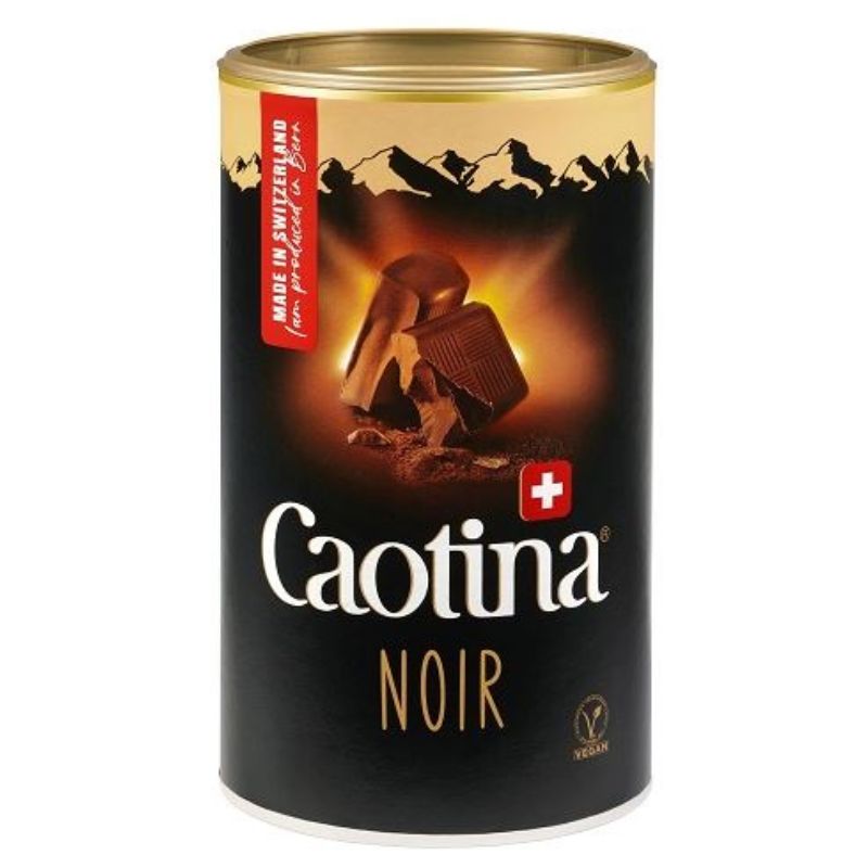 Caotina Noir - Schweizer Schokoladenpulver Kartondose - 500g