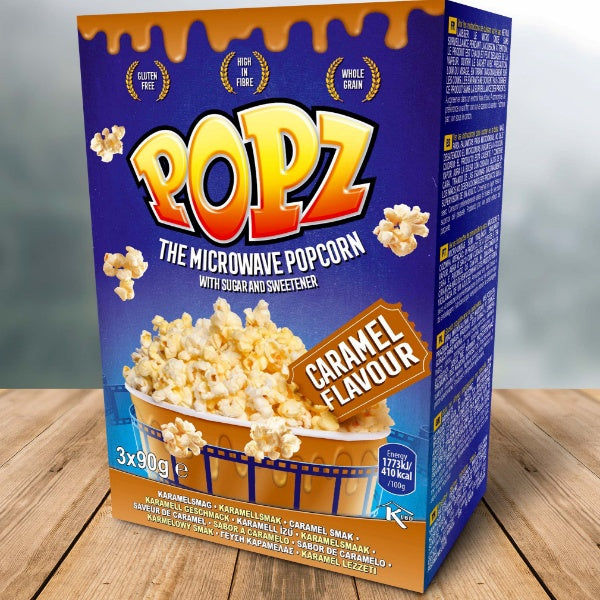 POPZ Mikrowellen Popcorn Caramel - 270g