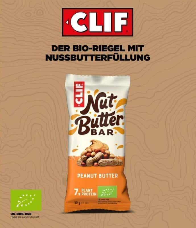 Clif Bar - der Bio Energieriegel mit Nussbutterfüllung