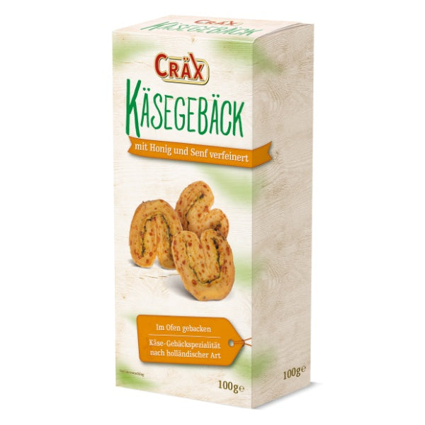 Cräx Käse Blätterteiggebäck mit Senf & Honig - 100g