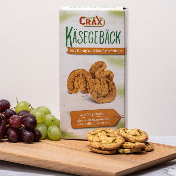 Cräx Käse Blätterteiggebäck mit Senf & Honig - 100g
