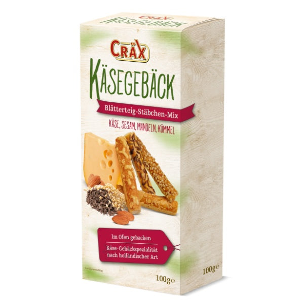 Cräx Käse Blätterteigstangen 3 Körner Mix - 100g