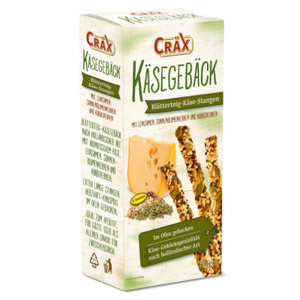 Cräx Käse Blätterteigstangen 3 Samen Mix - 100g