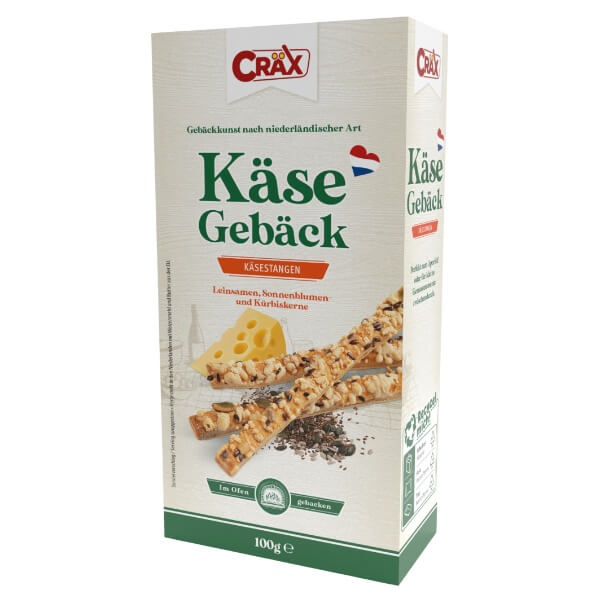 Cräx Käse Blätterteigstangen 3 Samen Mix - 100g